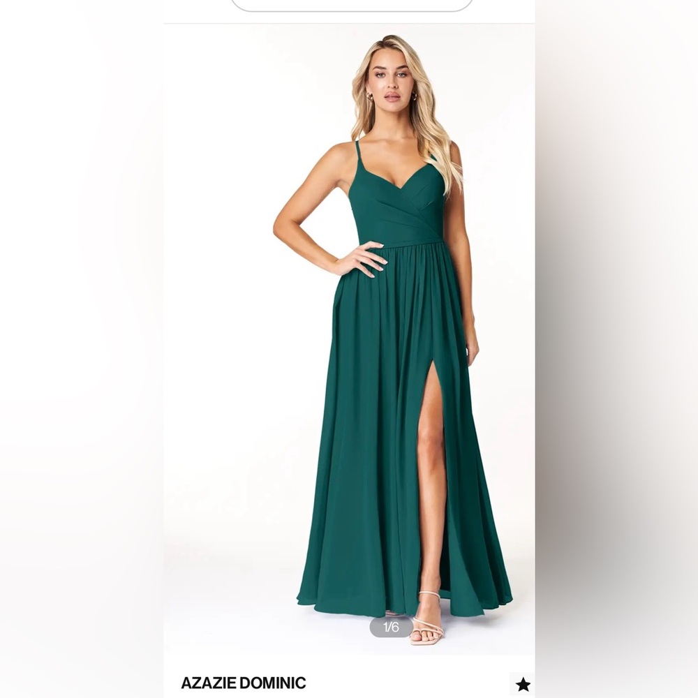 Azazie Size 28 Teal Dress